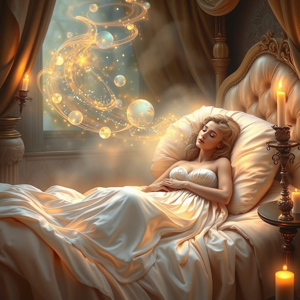 Dreams Emanate in Ethereal Kinkade Style