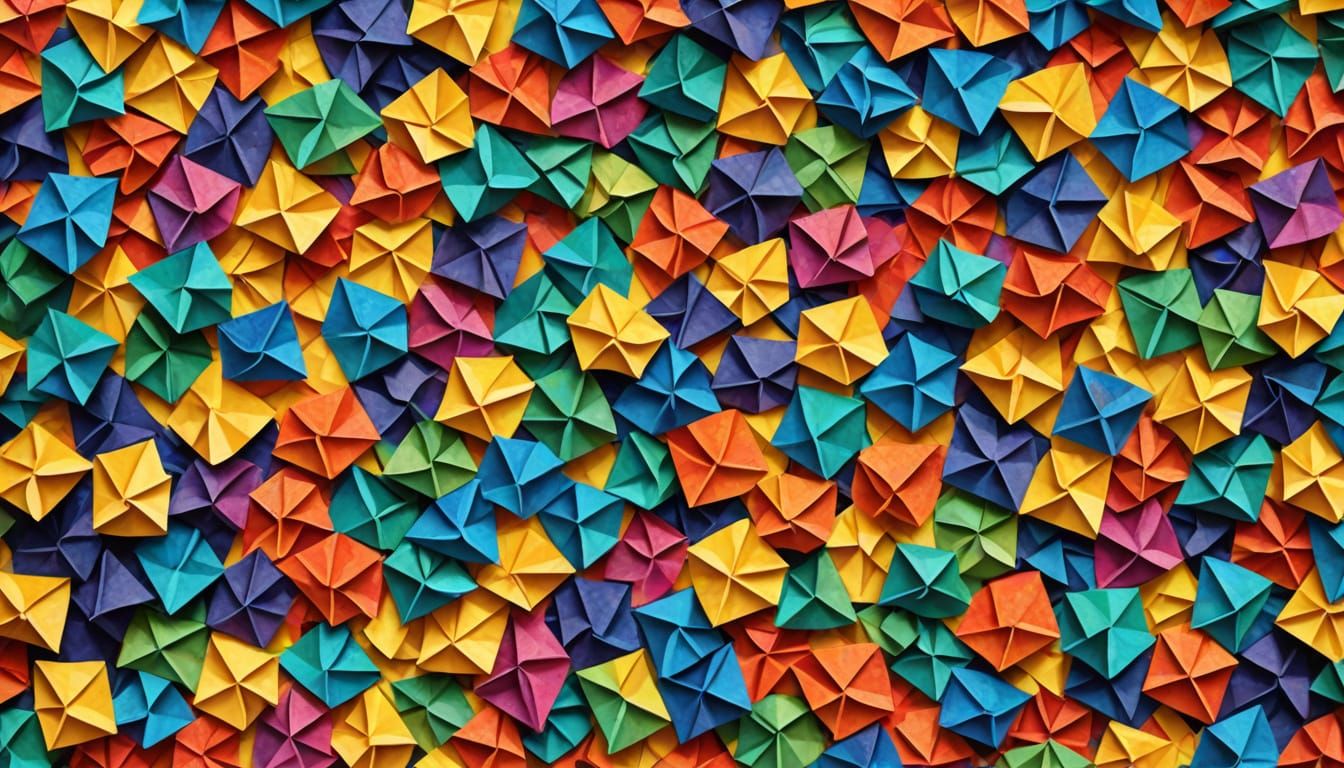 Pointillism Solaria: A Vibrant Paper Craft Scene