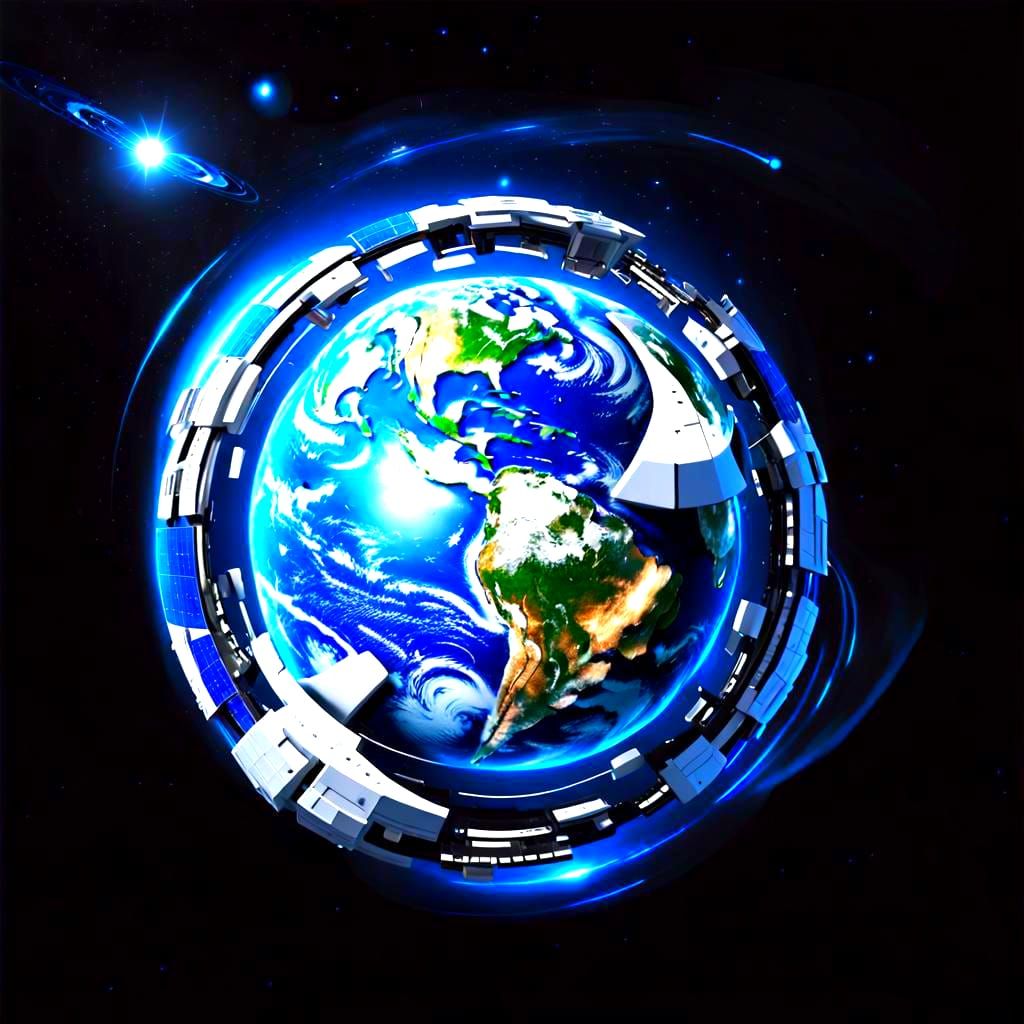 Futuristic Earth 3030: A Sci-Fi Cyberpunk Vision