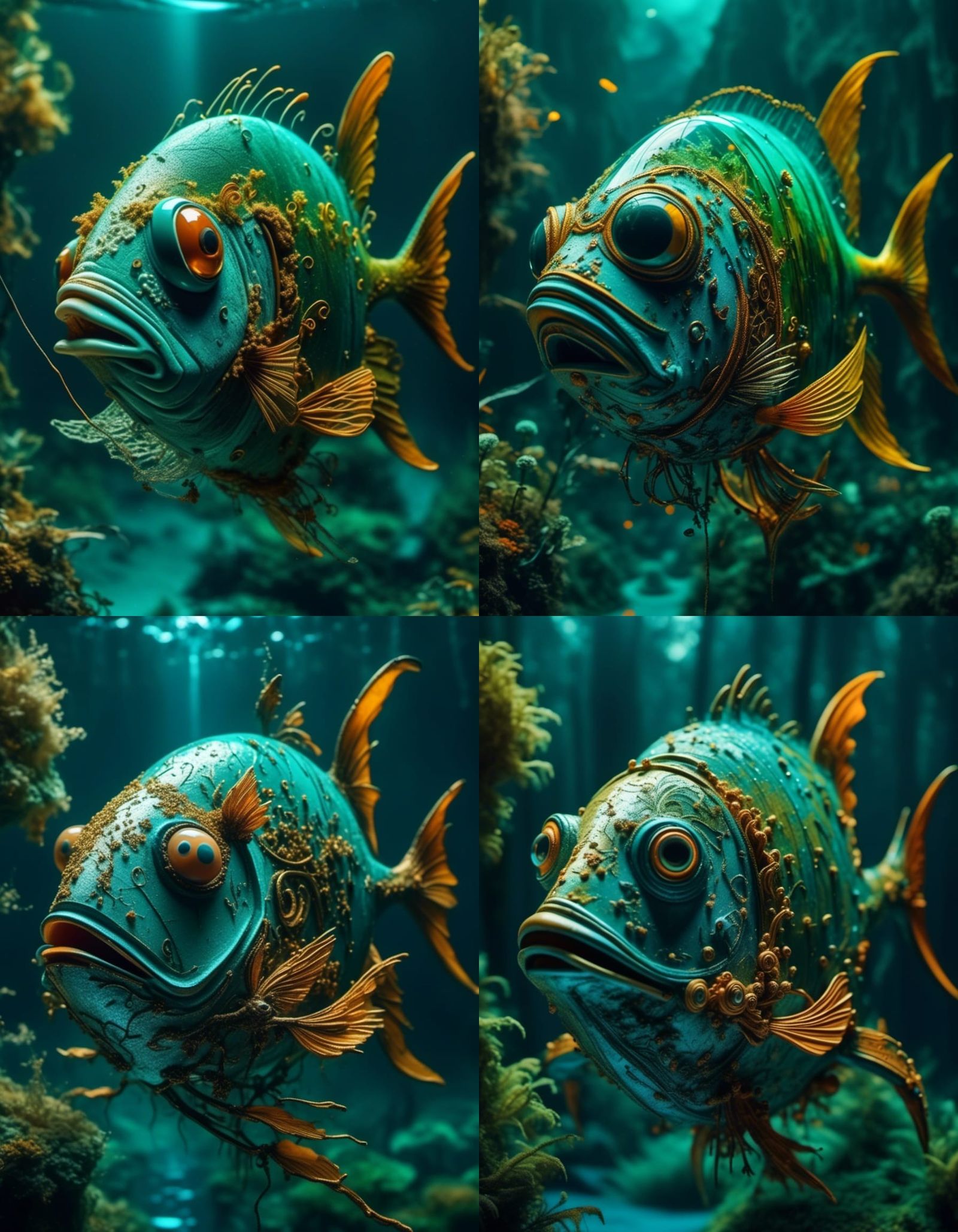 Magical Surreal Biological Racing Cars in 8k