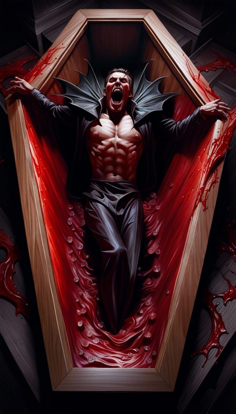 Vampire in Coffin