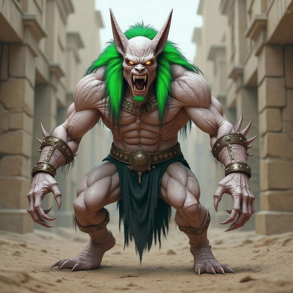 Vicious Anubis Creature with Razor Claws