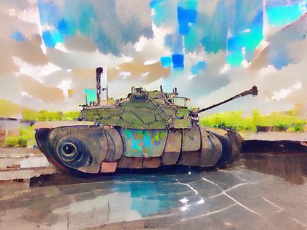 Simple Image of a Military Tank