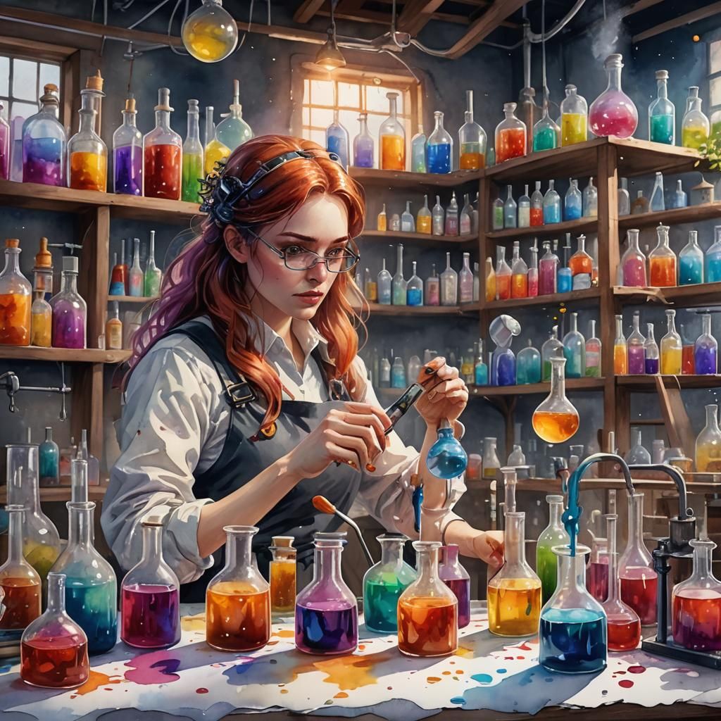 Watercolor Laboratory Experiment: Fantasy Art
