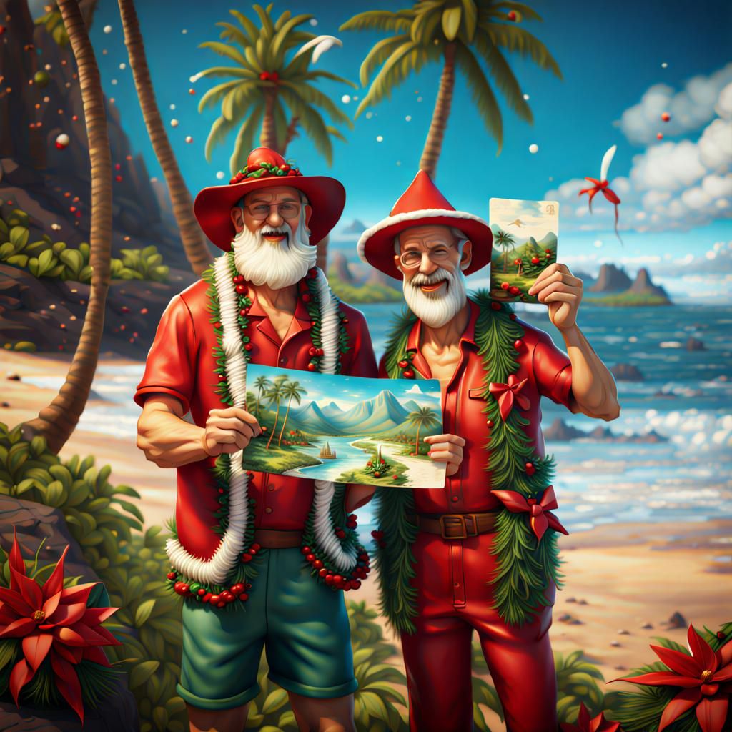 Tacky Tourists Celebrate Christmas in Hawaii