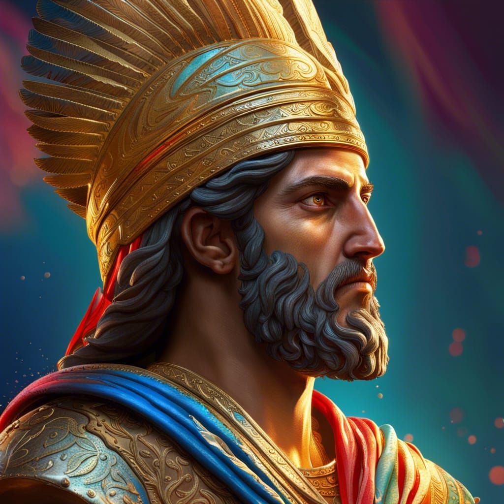Hyperrealistic Portrait of Cyrus the Great