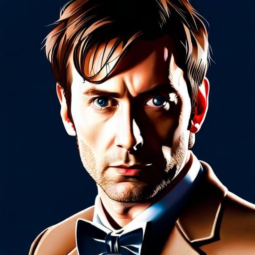 Hyperrealistic Doctor Who Portrait with Dynamic Lighting