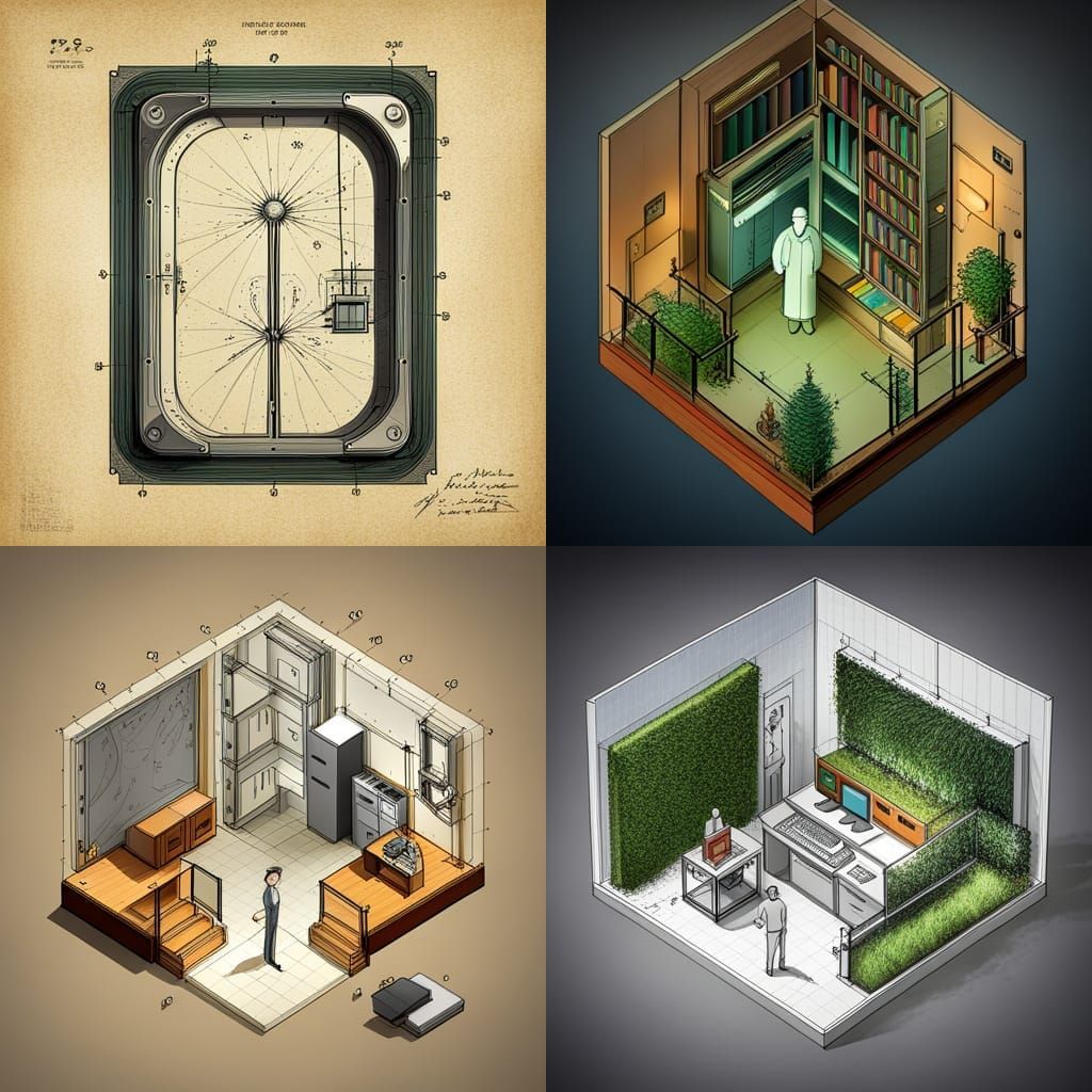 Interdimensional Portal Schematic: Technical Botanical Illus...