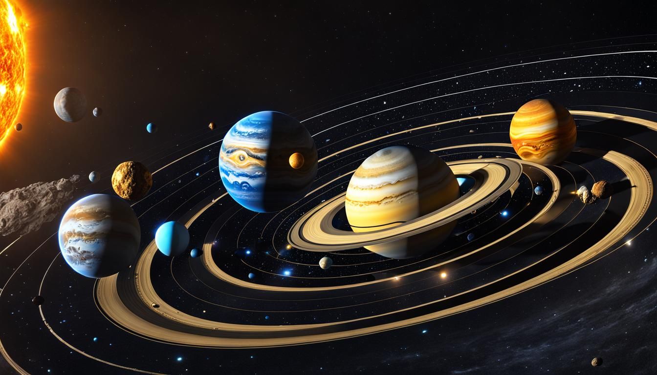 Mesmerizing Solar System as Surreal Clocks in 3D