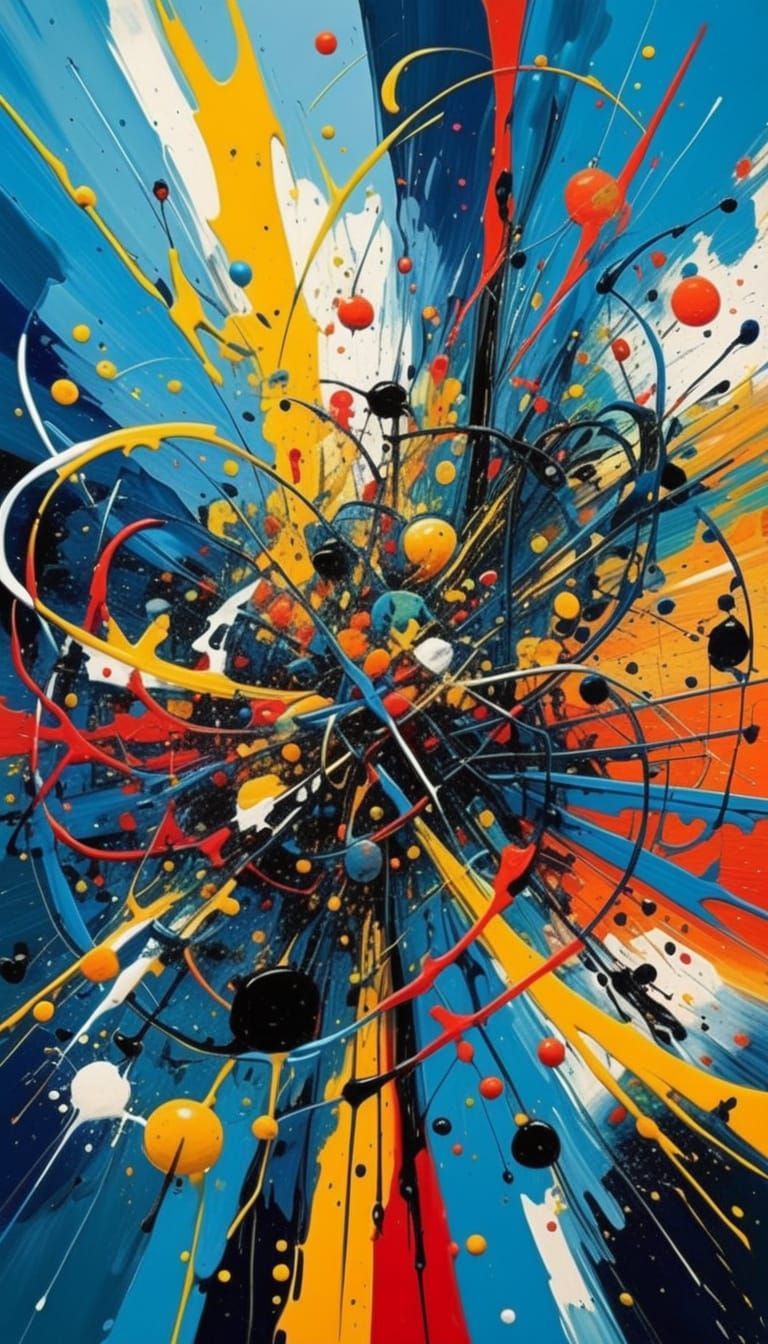 Abstract Expressionism: Chaotic Symphony in Impasto