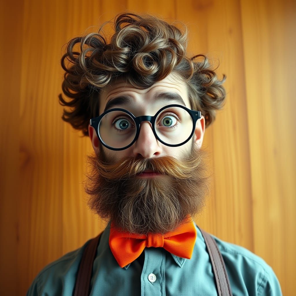 Quirky Gentleman in Warm Wooden Surroundings