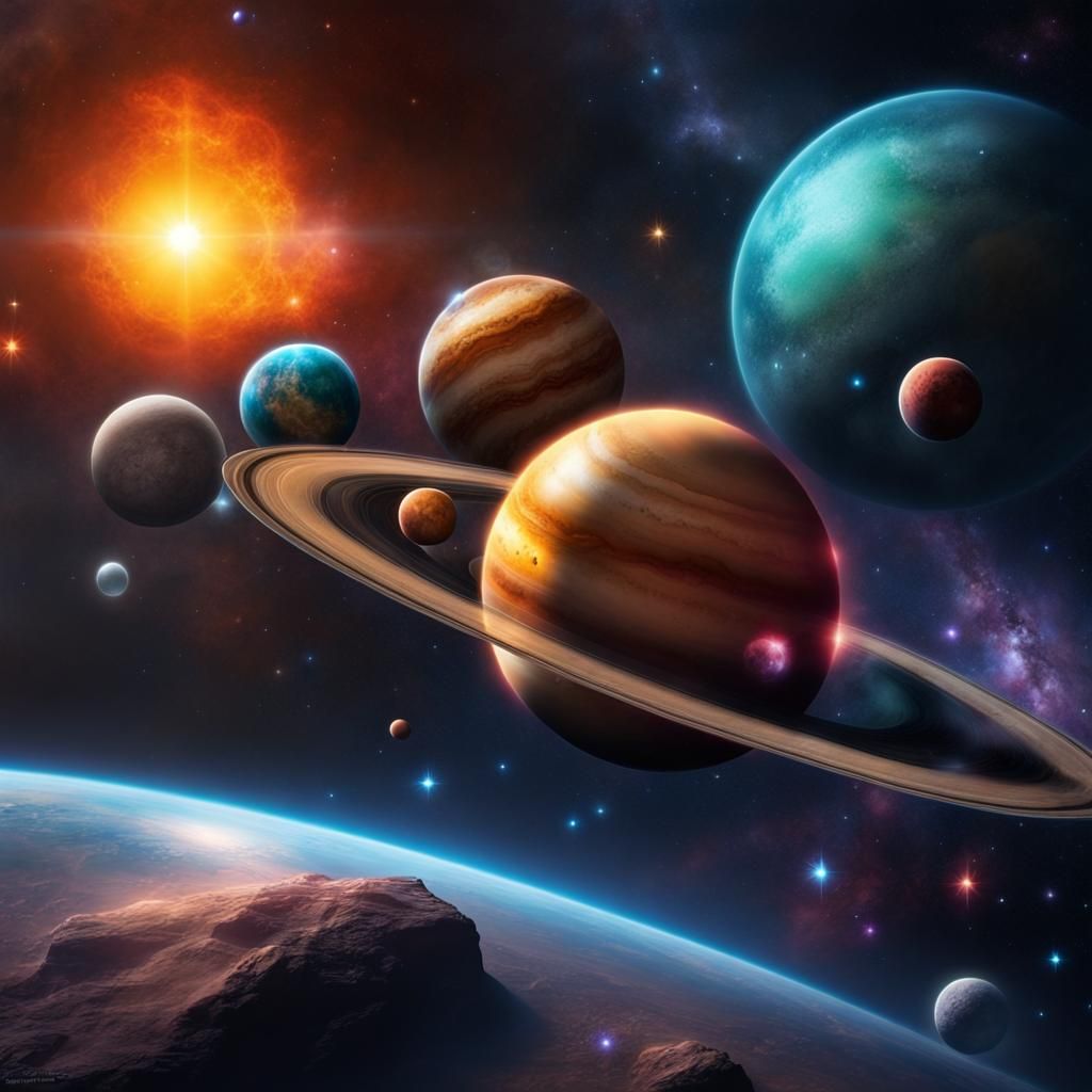 Colorful Planets in a Triple Star System