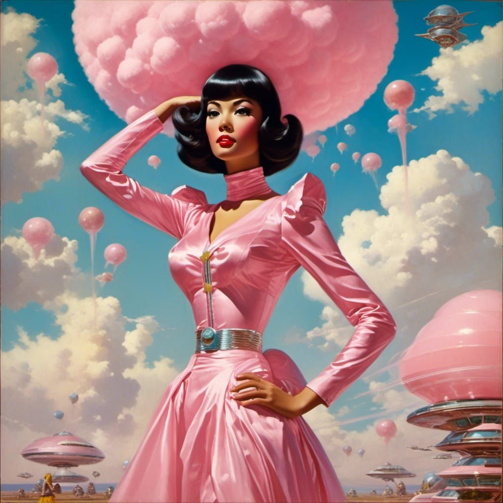 Cotton Candy Girl in Fantasy Stardust World