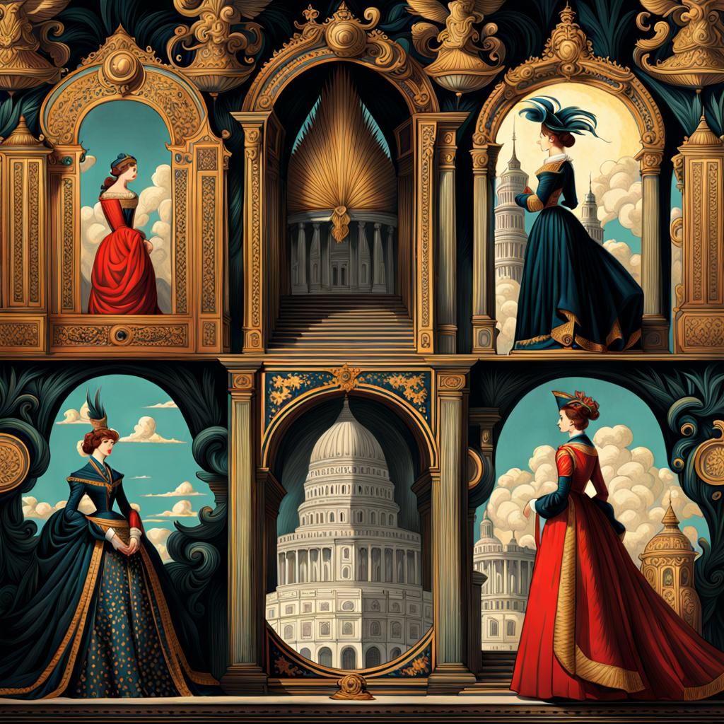 Intense Illustrious Illusions: An AI Interpretation