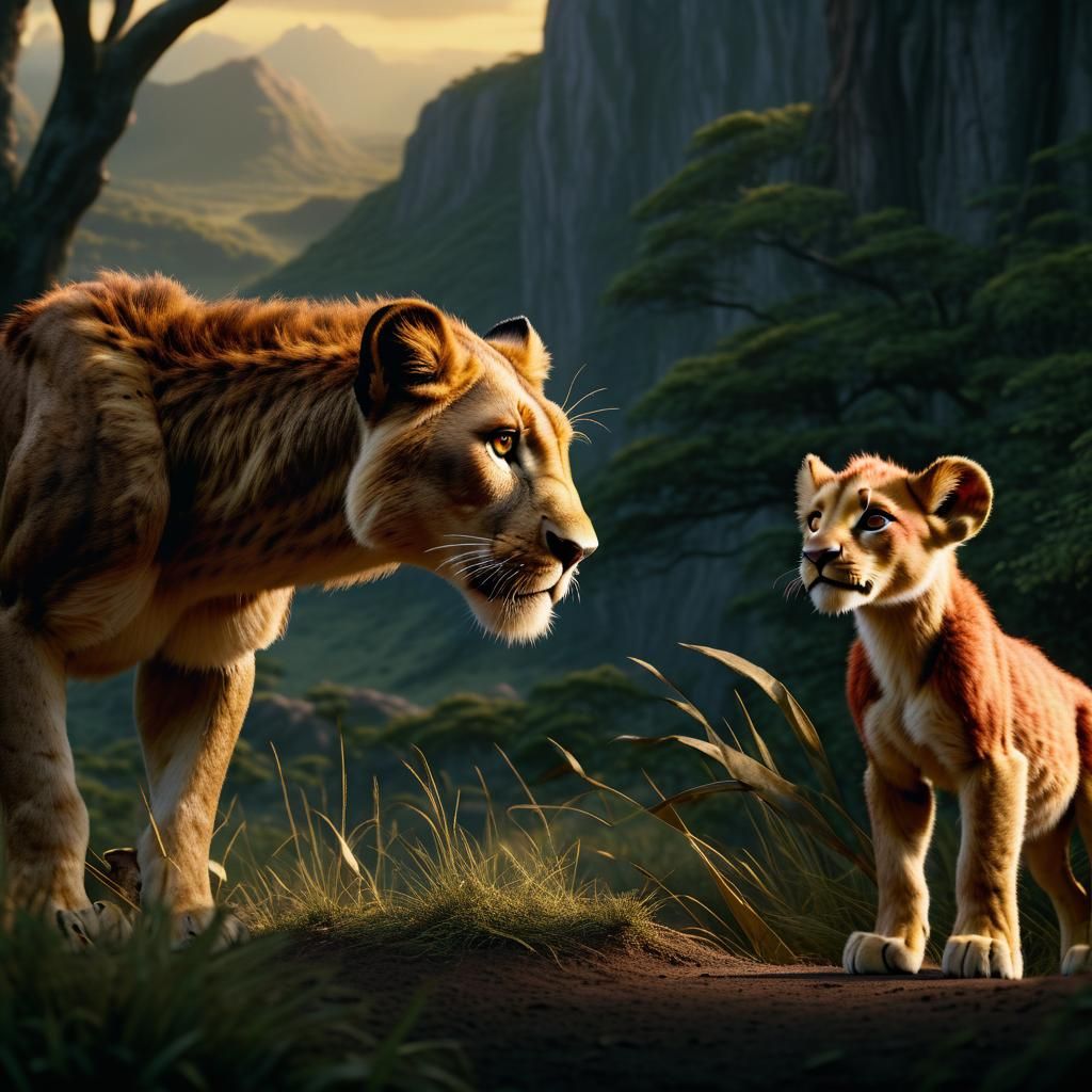 National Geographic Cover Featuring Bambi and Simba