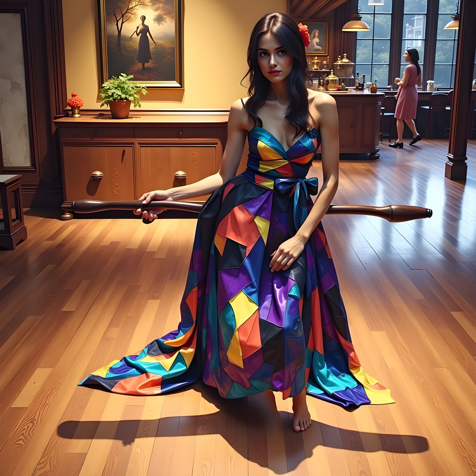 Vibrant Abstract Art in Pop Art Style