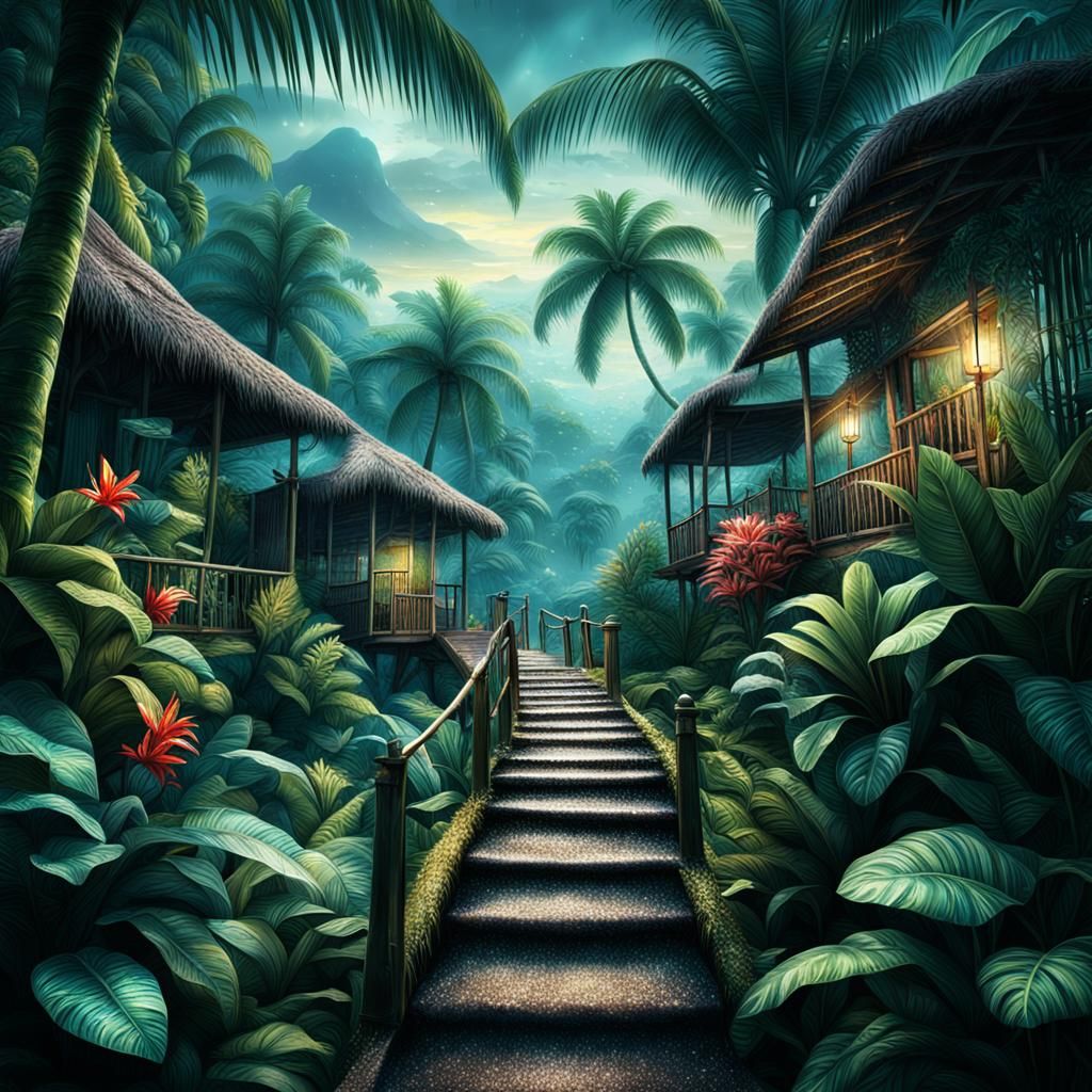 Tropical Escape with Glittering Details in HDR