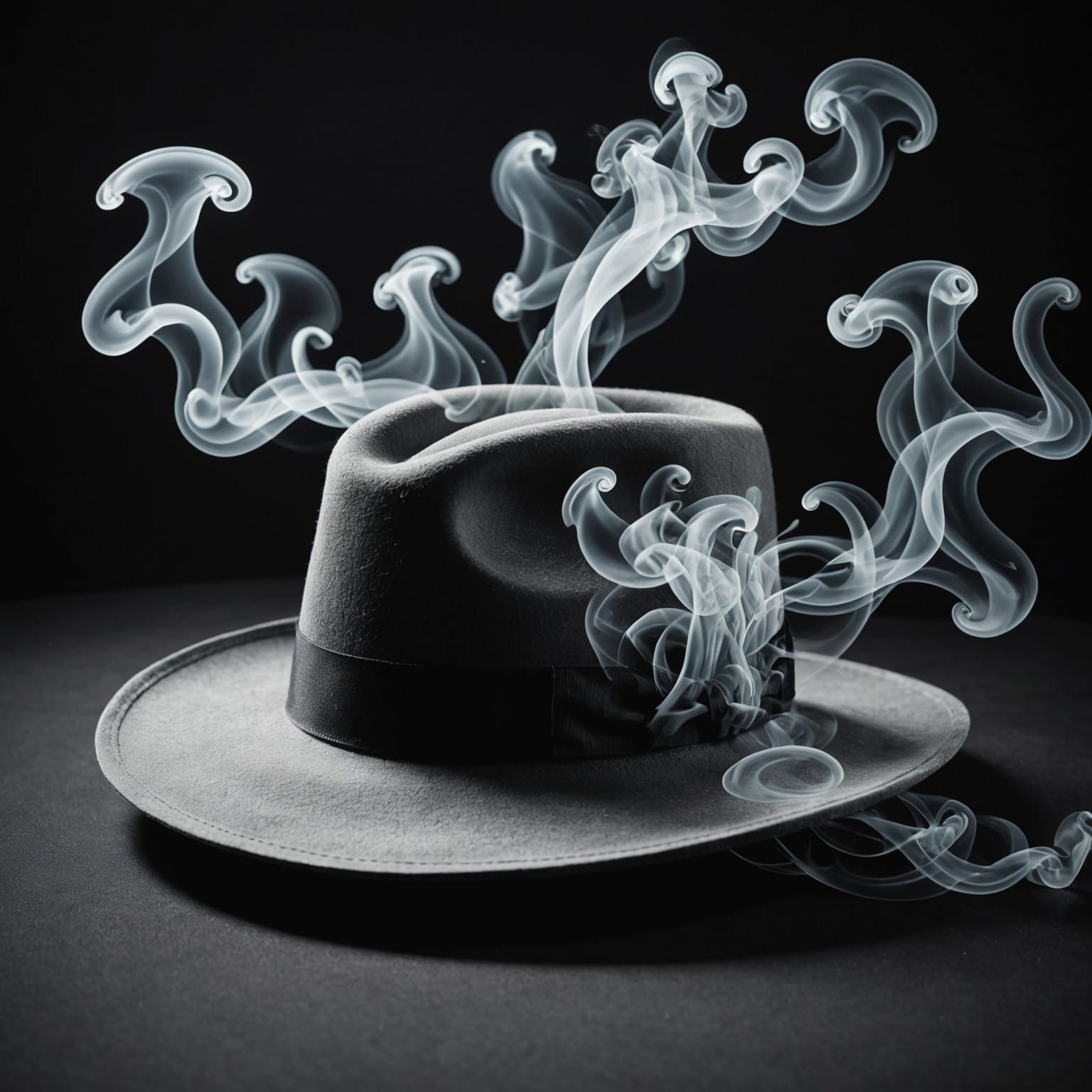 Ethereal Hat Formed from Wisps of Smoke