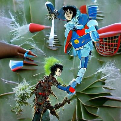 Captain Planet Confronts a Scissor-Handed Foe