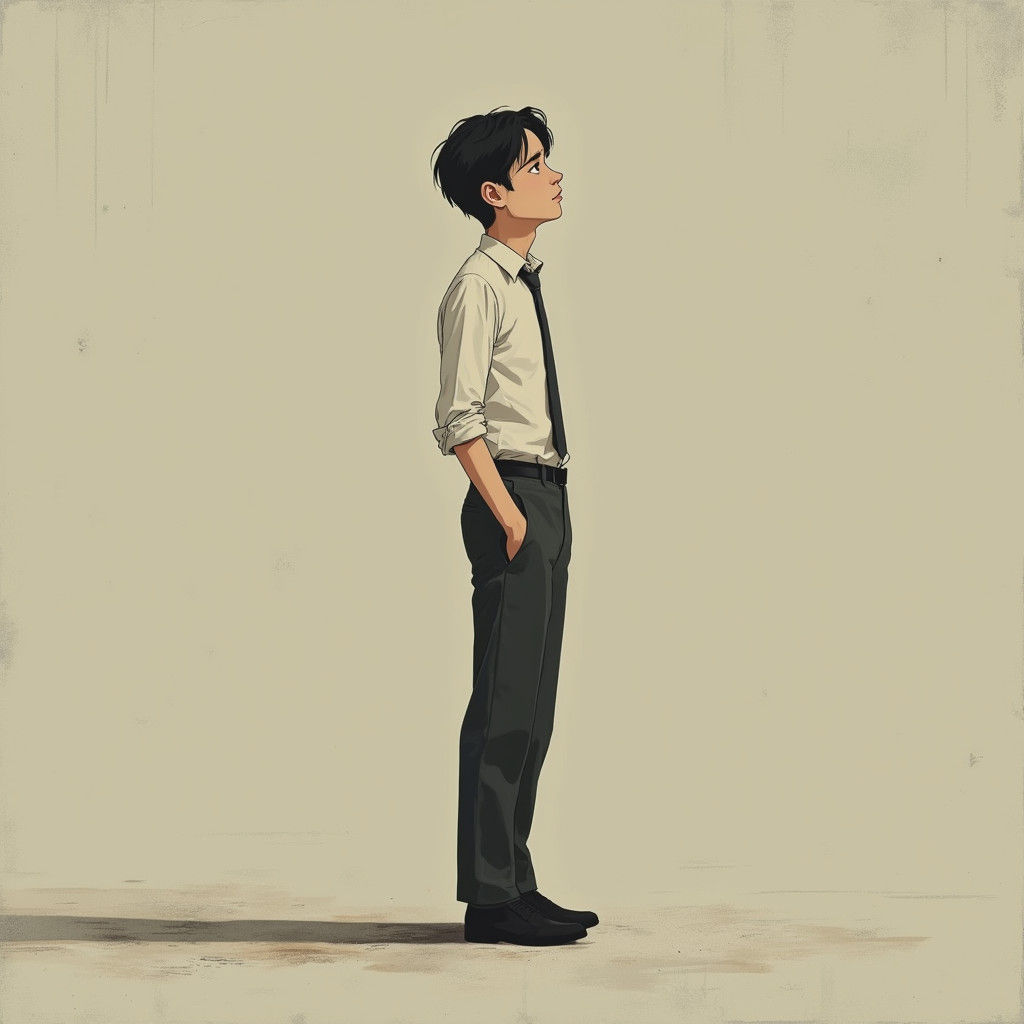 Introspective Young Man Contemplating Life's Purpose