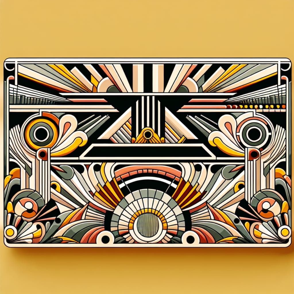 Surreal Art Deco Business Card Design