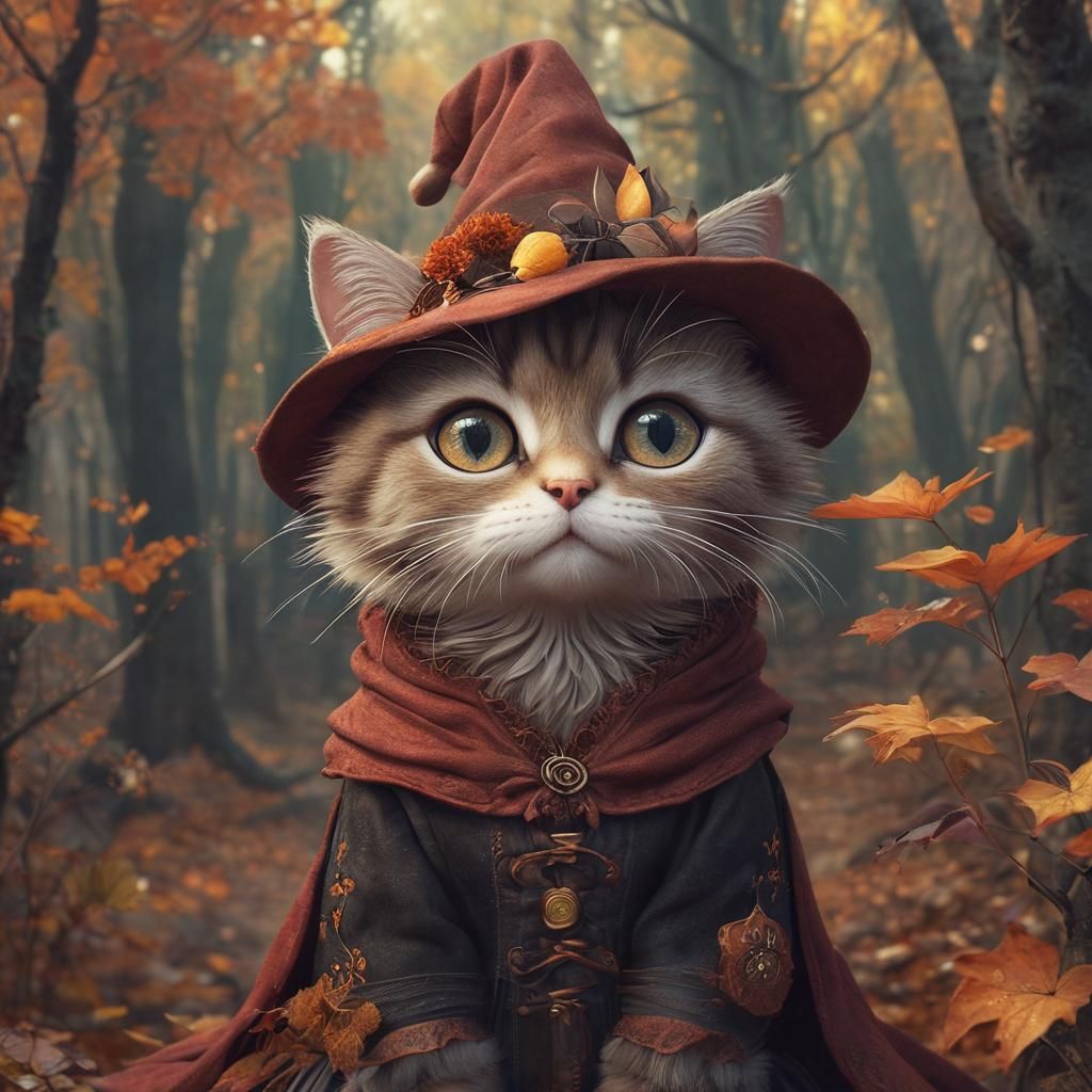 Autumn cat