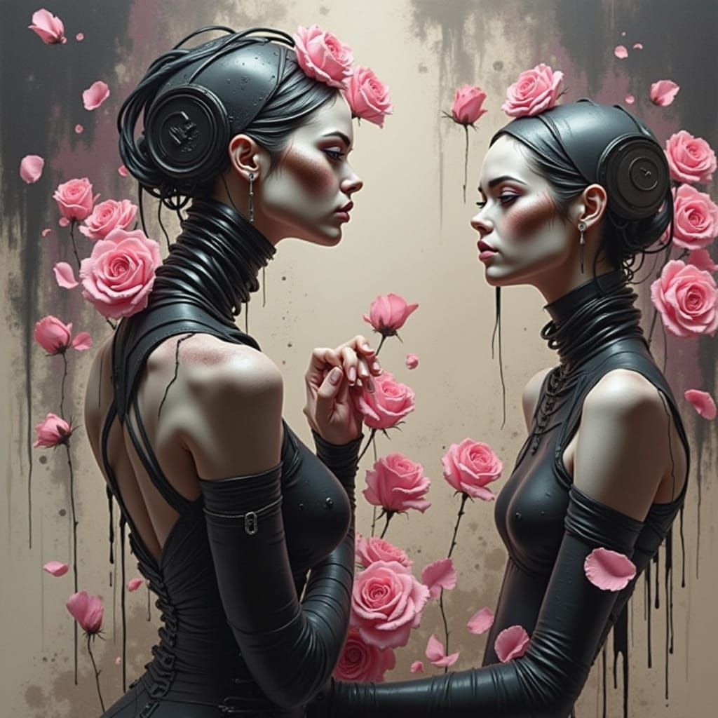 Cyborg Goddesses in Lush, Dreamlike Decay