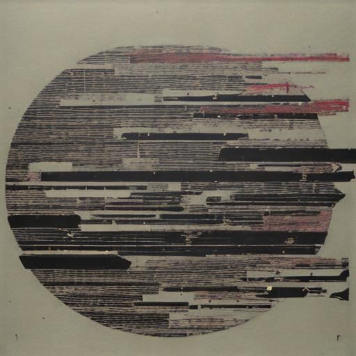 Abstract Sgraffito Art