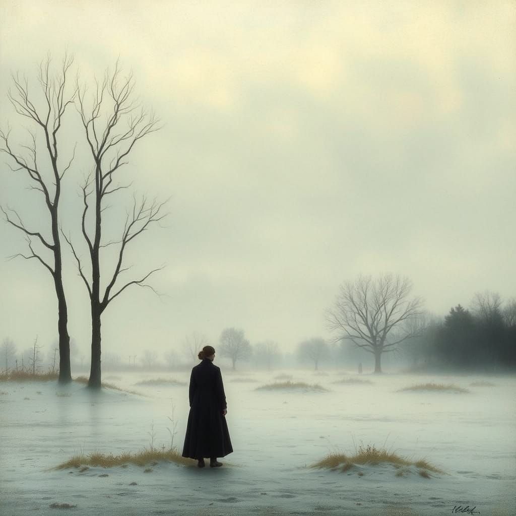 Quiet Rural Landscape in Soft Focus