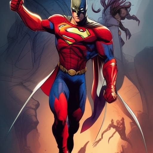 Dynamic Comic Book Illustration in 2D Style