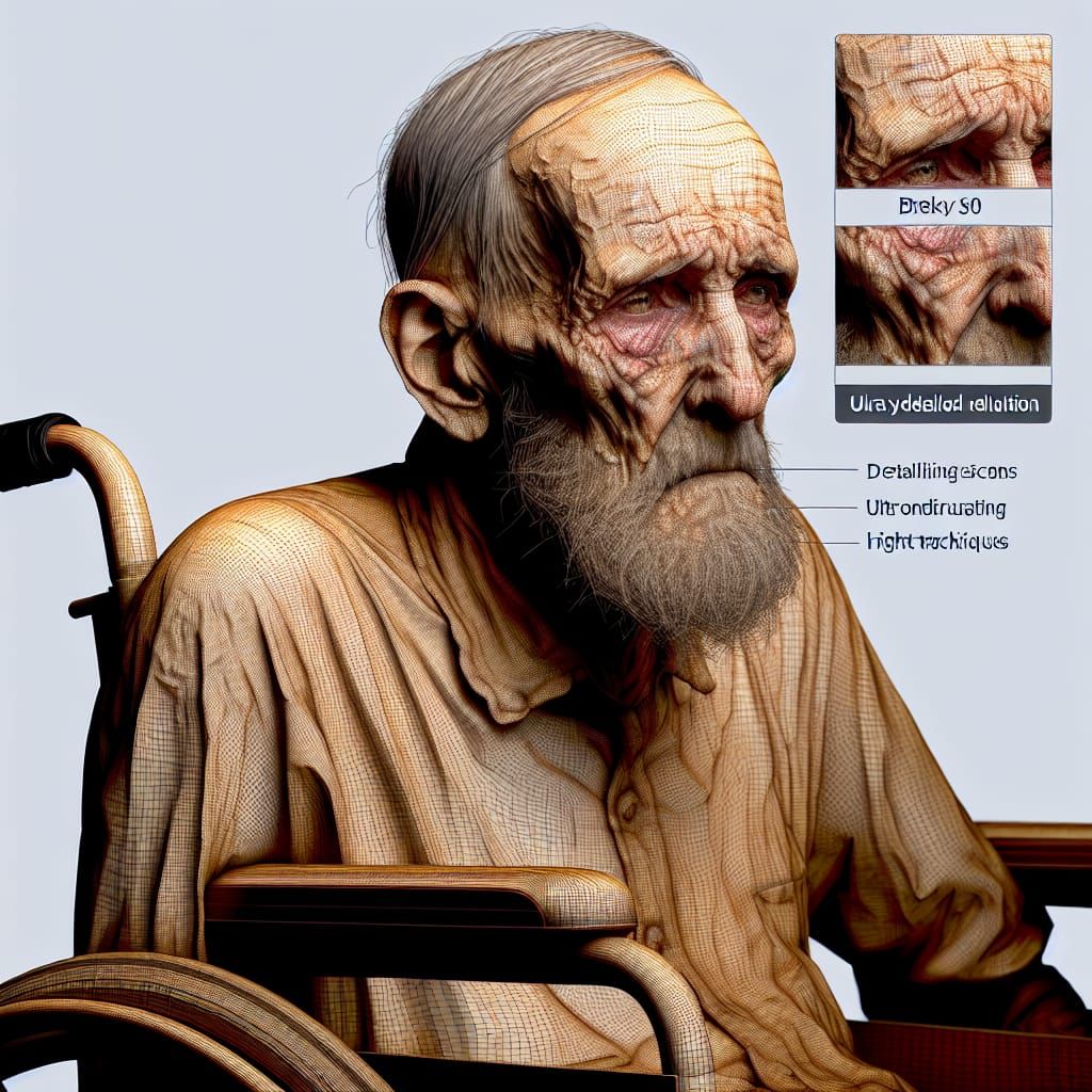 Elderly Man in Wheelchair: A Portrait of Resilience