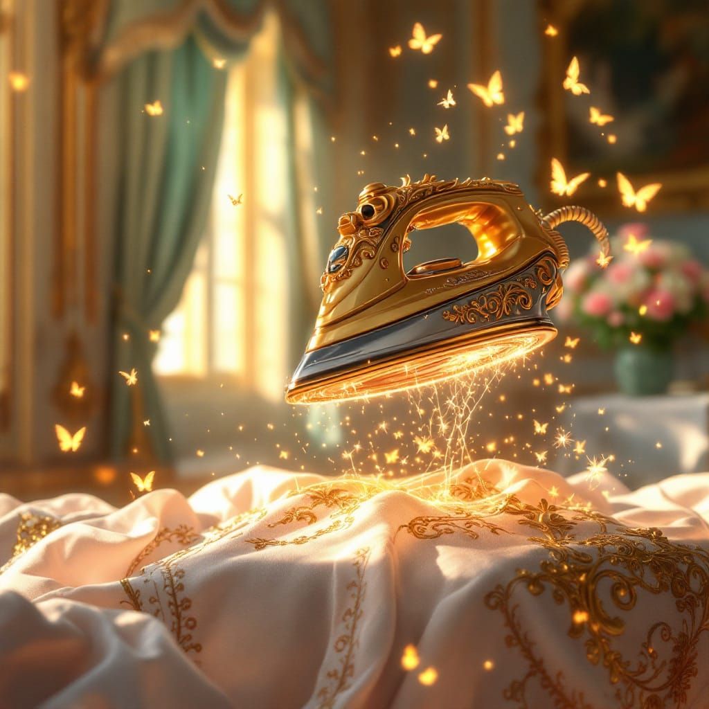 Magical Baroque Iron Levitates in Versailles Room