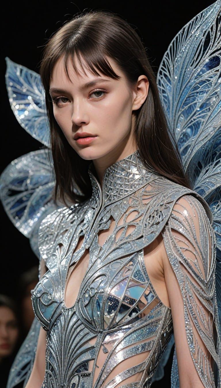 Androgynous Figures in a Dreamscape Fashion