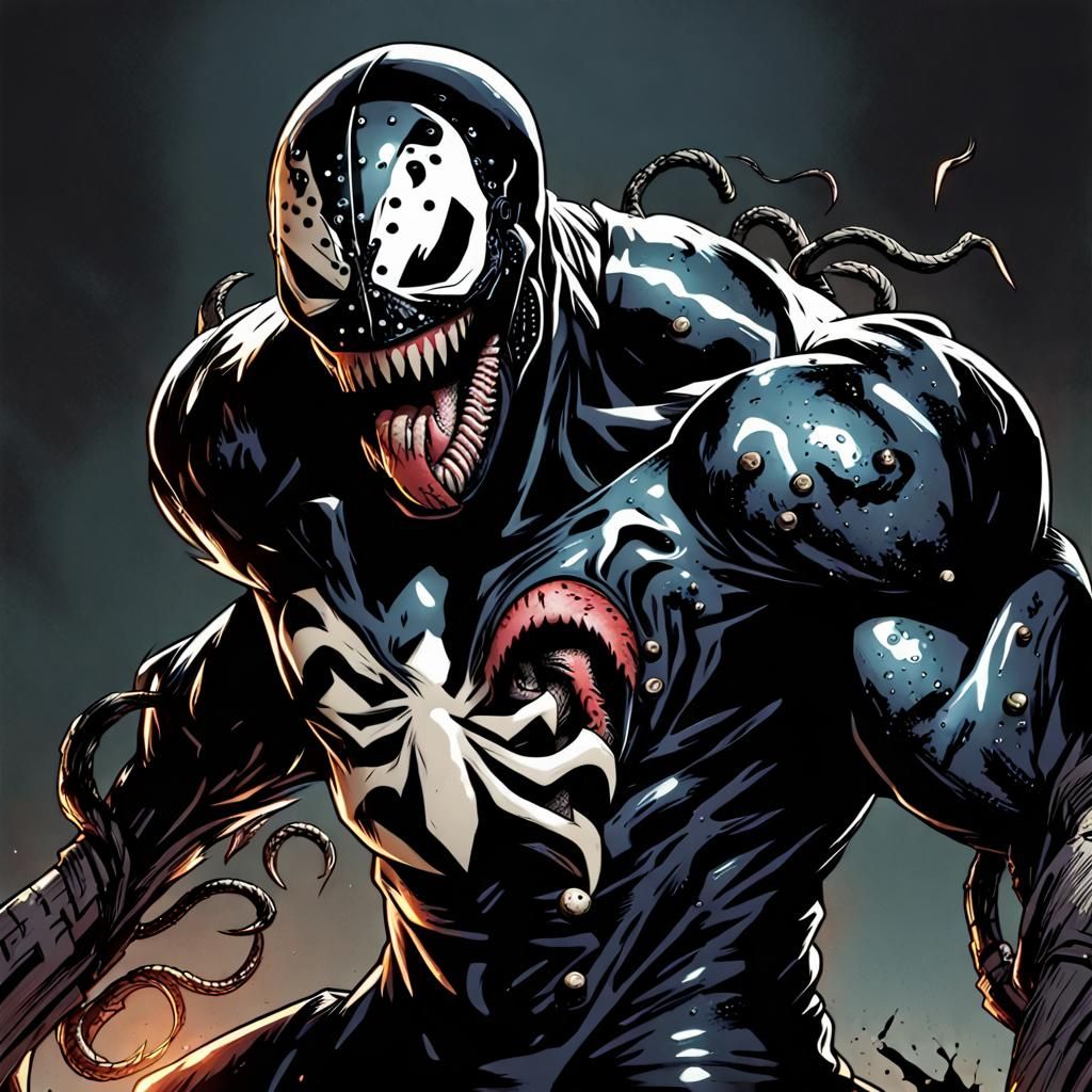 Venom Jason Voorhees Digital Rendering