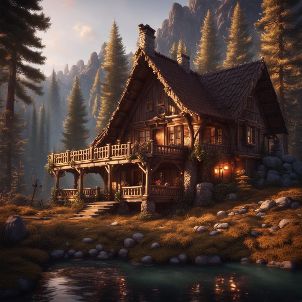 Cozy Wooden Home in Pinewood Mountains