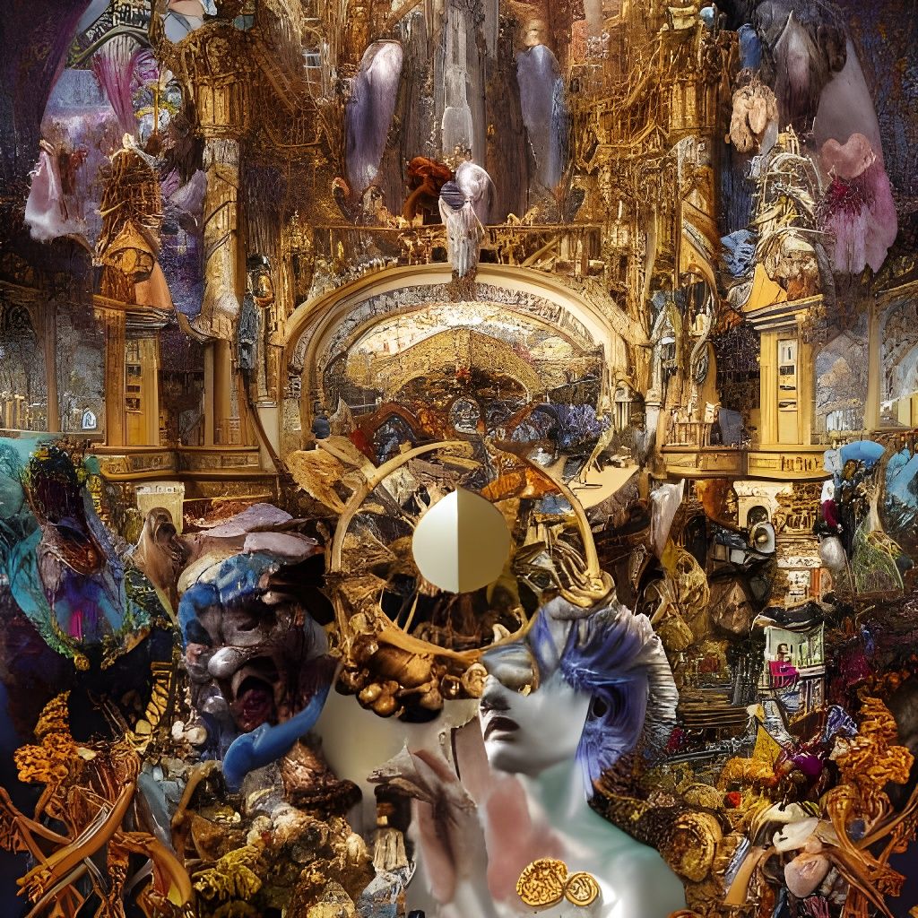 Disorganized Religion: Ornate Hyperrealistic Ghibli Style