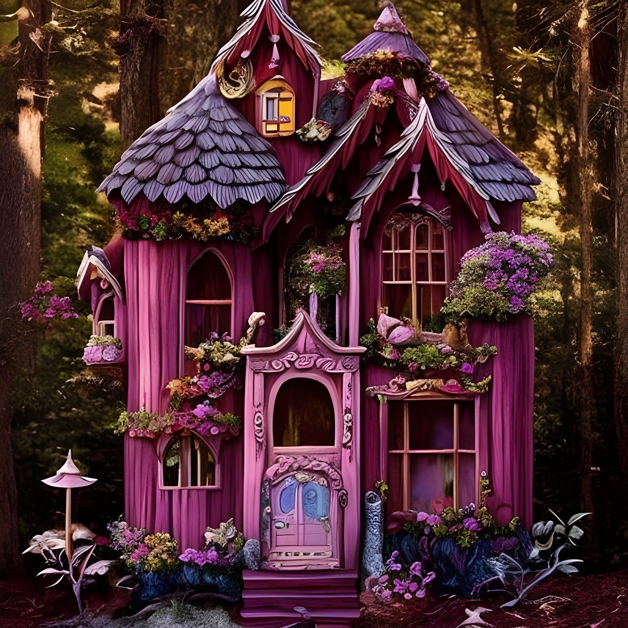 Fantasy fairy house