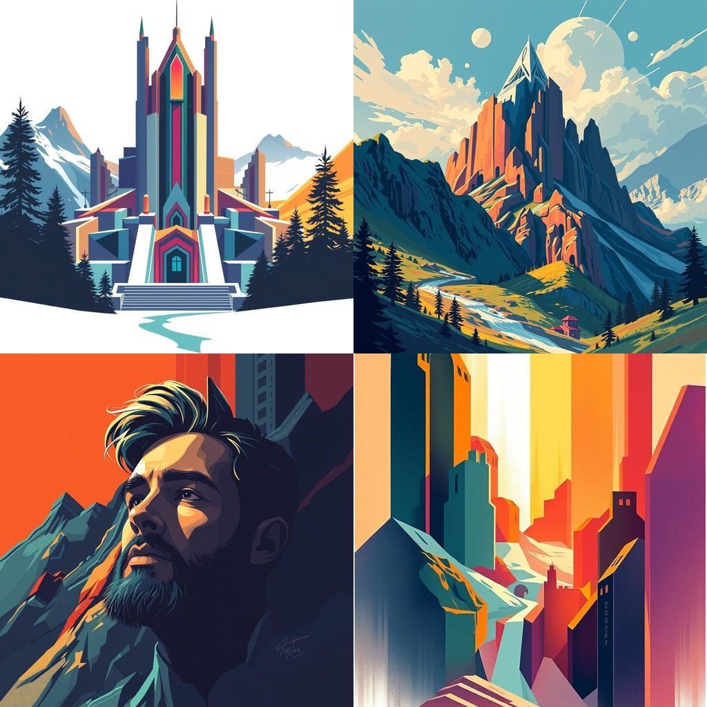 Synchromist Art in Vibrant Colors