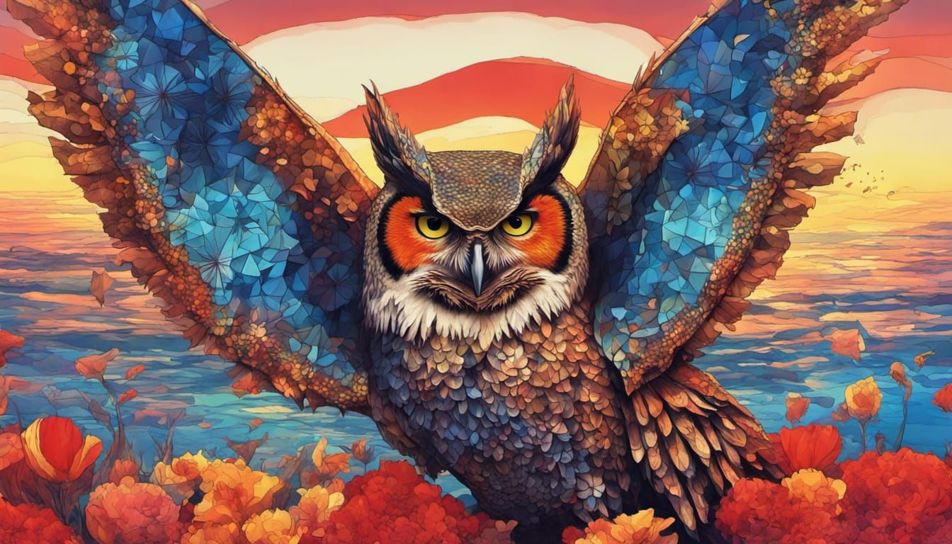 Mosaic Owl