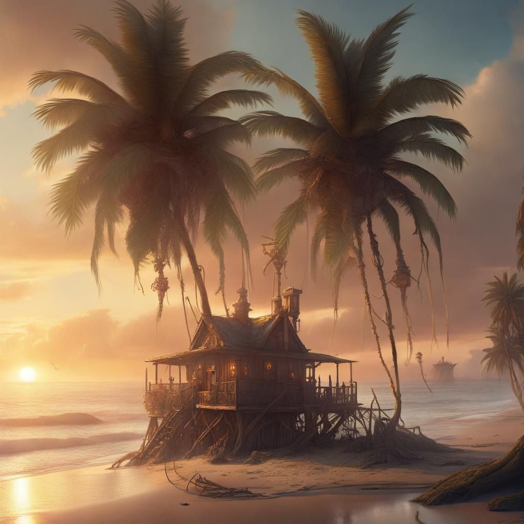 Serene Beach Vacation on a Private Island