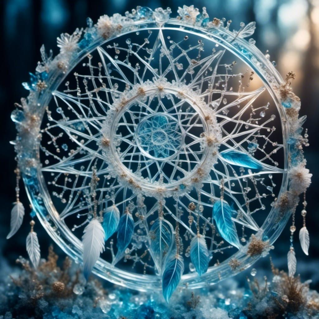 DREAMCATCHER made of ice