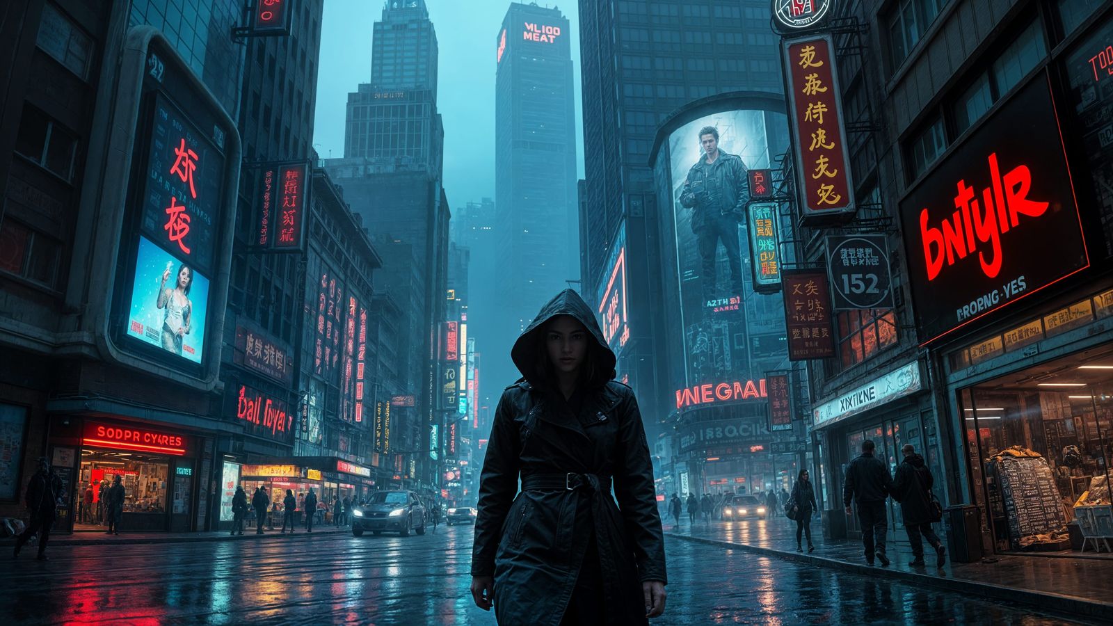 Cyberpunk Megacity: Neon Dystopia in Cinematic Style