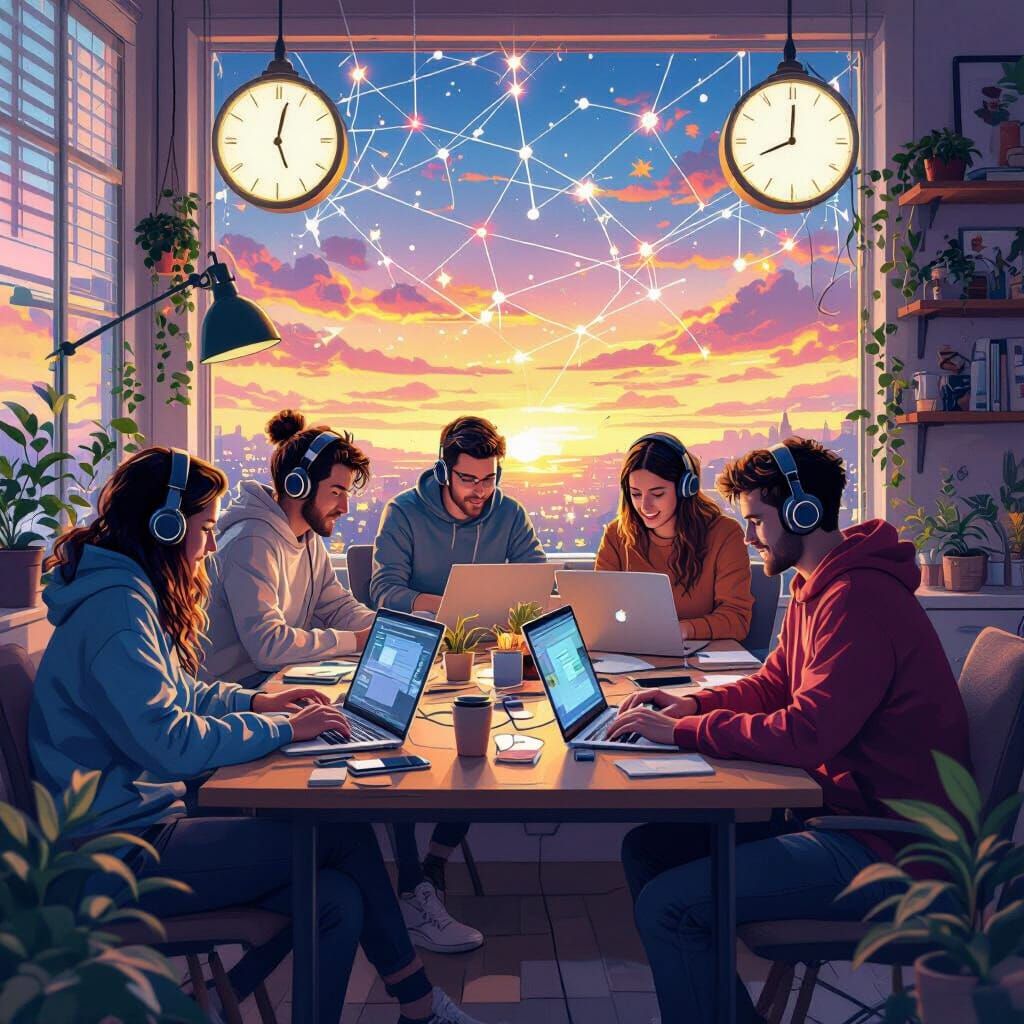 Diverse Team Collaboration Across Time Zones