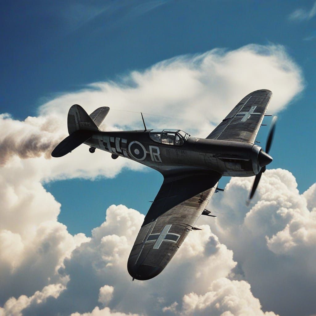 Stuka Dive Bomber in Dramatic Cinematic Lighting
