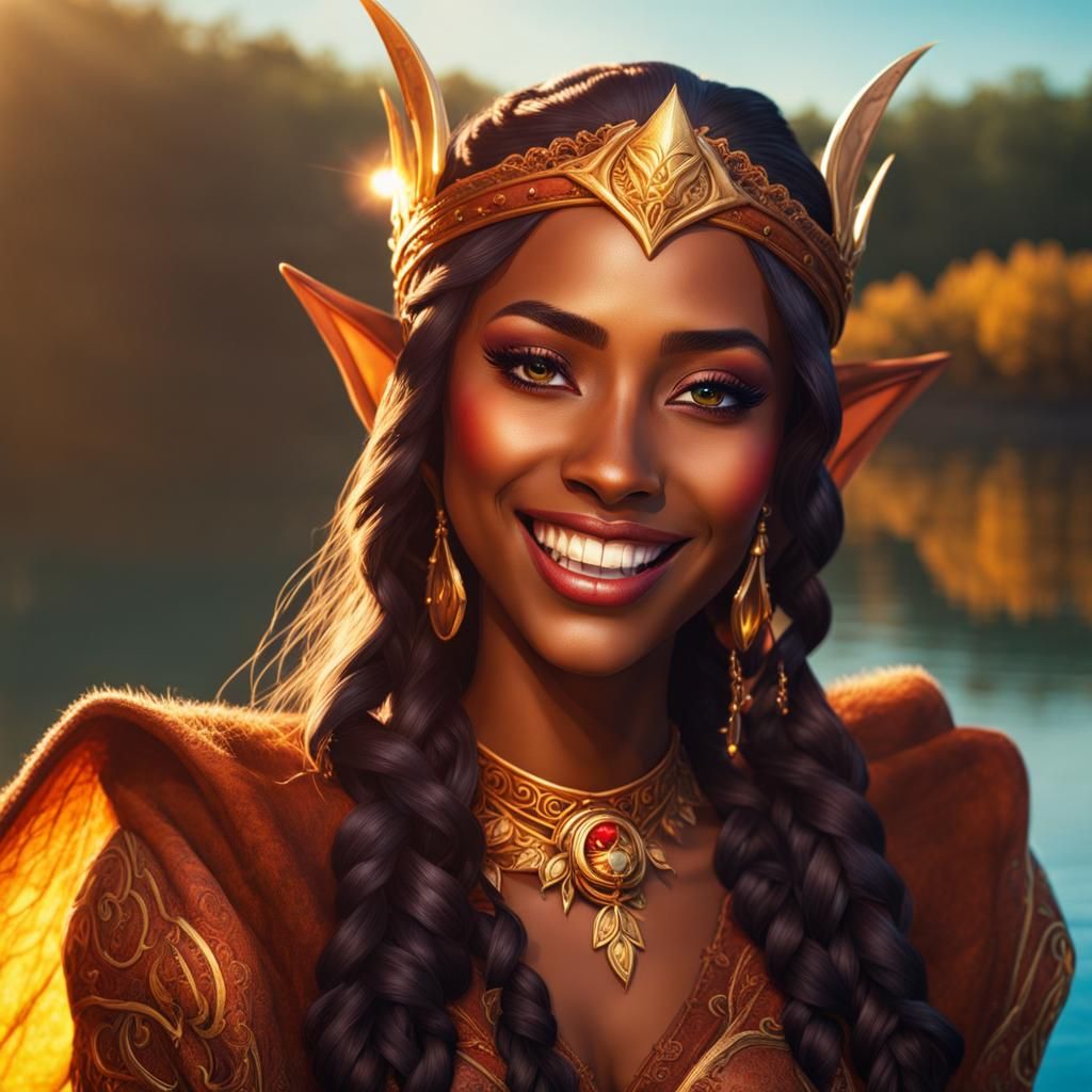 Elven Lady by the Lake