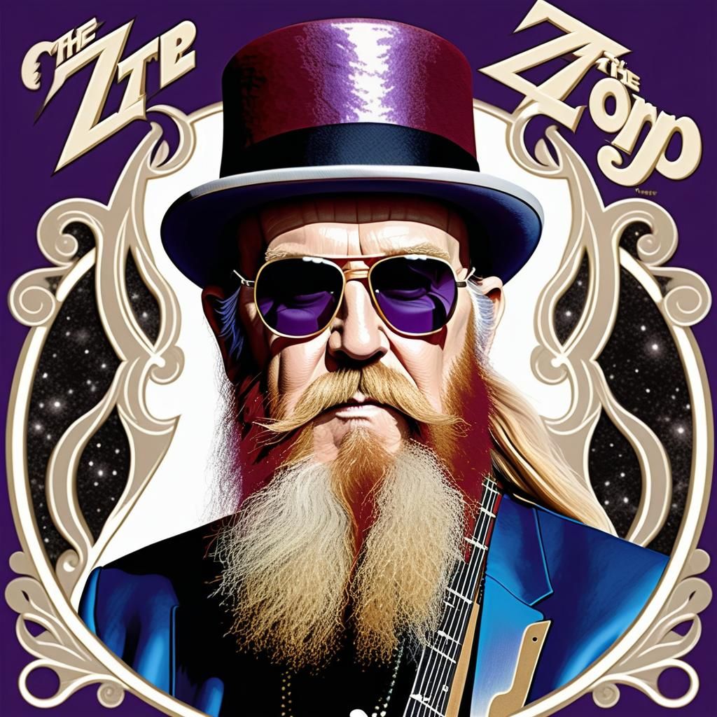 Musician with Top Hat and Sunglasses Portrait