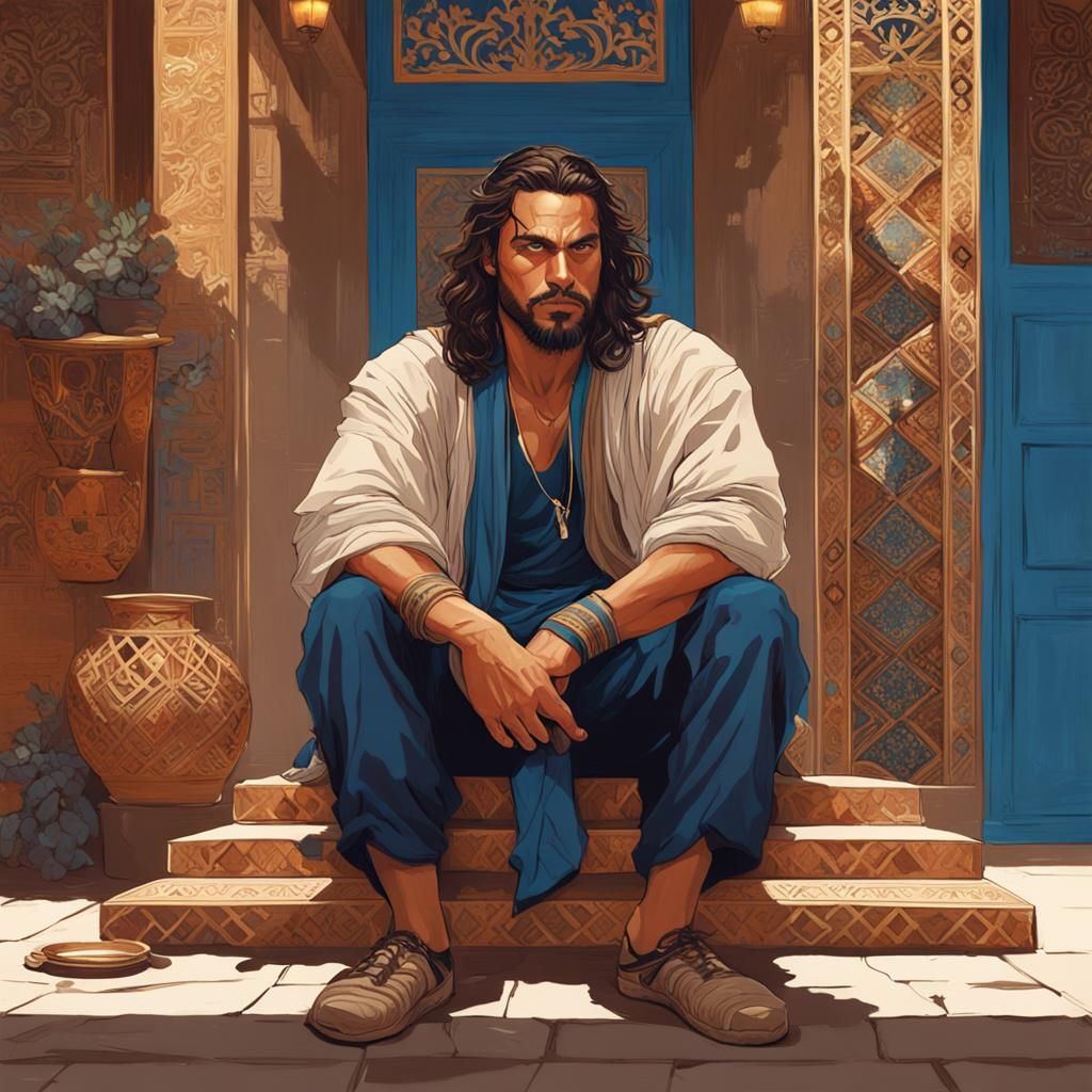 Persian Prince on Topchan, Graphic Novel Art