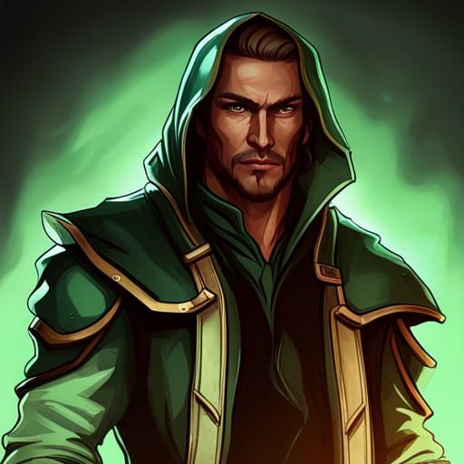 D&D Military Rogue: Hyperdetailed Concept Art Portrait