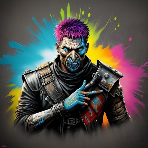 Mad Max Graffiti Art: Splash Art in Street Style