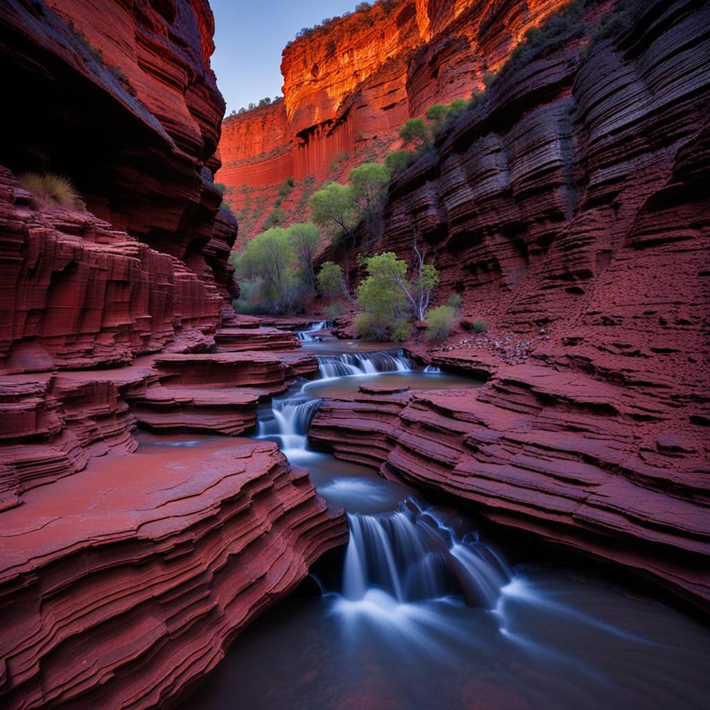 Hancock Gorge at Dawn, Karijini National Park